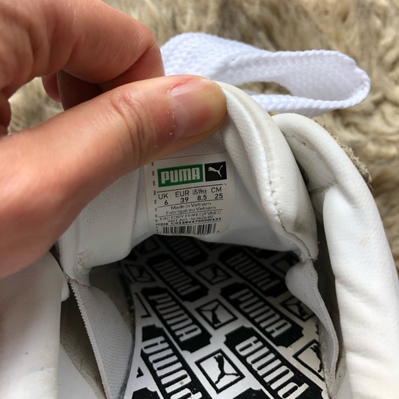 White leather PUMA Basket sneakers with bow laces - Picture 5 of 8